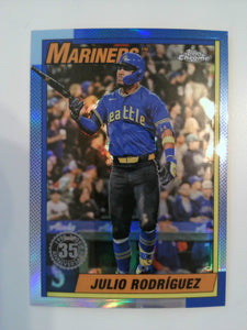 2025 Topps Chrome Baseball 1990 Topps Julio Rodriguez #90CB-6