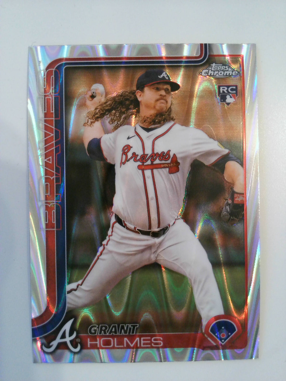 2025 Topps Chrome Baseball RayWave Refractors Grant Holmes #169 Rookie