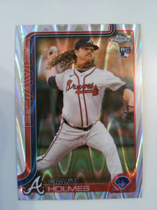 2025 Topps Chrome Baseball RayWave Refractors Grant Holmes #169 Rookie