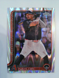 2025 Topps Chrome Baseball RayWave Refractors Josh Naylor #15