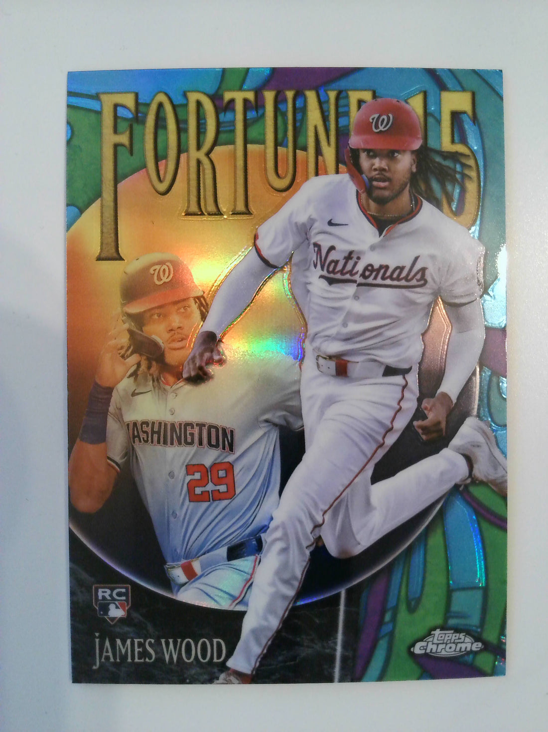 2025 Topps Chrome Baseball Fortune 15 James Wood #F15-10