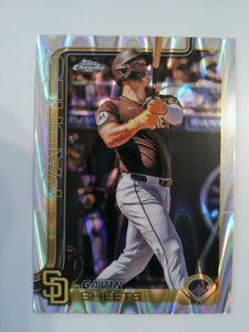 2025 Topps Chrome Baseball RayWave Refractors Gavin Sheets #158