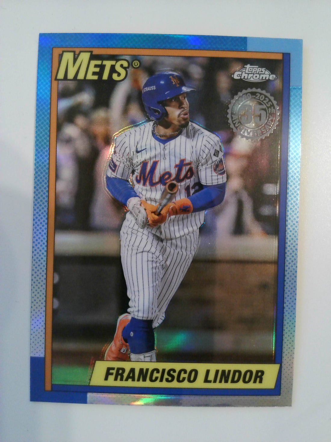 2025 Topps Chrome Baseball 1990 Topps Baseball Francisco Lindor #90CB-10
