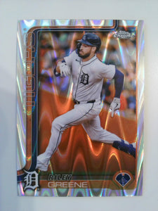 2025 Topps Chrome Baseball RayWave Refractors Riley Greene #34