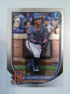 2025 Bowman Chrome Baseball Luisangel Acuña #32 Rookie