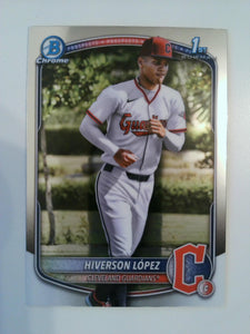 2025 Bowman Chrome Baseball Hiverson López #BCP-196