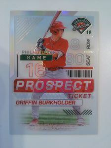 2024 Panini Prospect Edition Baseball Griffin Burkholder #158