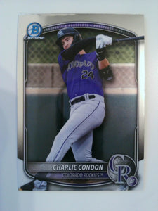 2025 Bowman Draft Baseball Chrome Charlie Condon #BDC-136