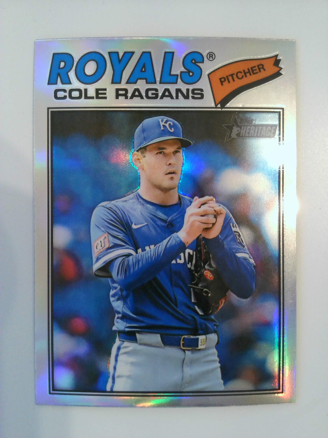 2026 Topps Heritage Baseball Chrome Refractors Cole Ragans #113