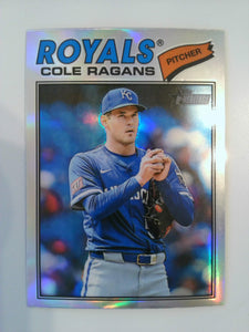 2026 Topps Heritage Baseball Chrome Refractors Cole Ragans #113