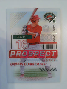 2024 Panini Prospect Edition Baseball Holo Griffin Burkholder #158