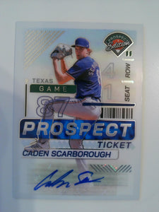 2024 Panini Prospect Edition Baseball Signatures Holo Caden Scarborough #172