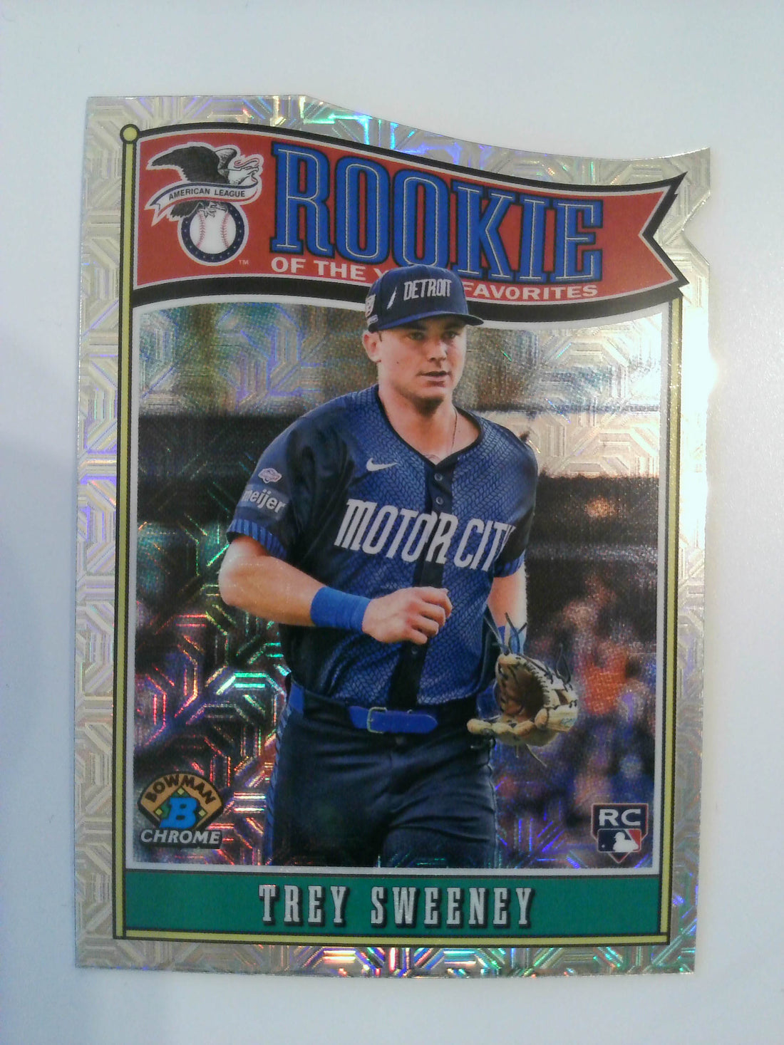 2025 Bowman Rookie of the Year Favorites Mojo Refractor Trey Sweeney #ROY-12
