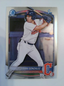 2025 Bowman Baseball Chrome Prospects Esteban Gonzalez #BCP-70
