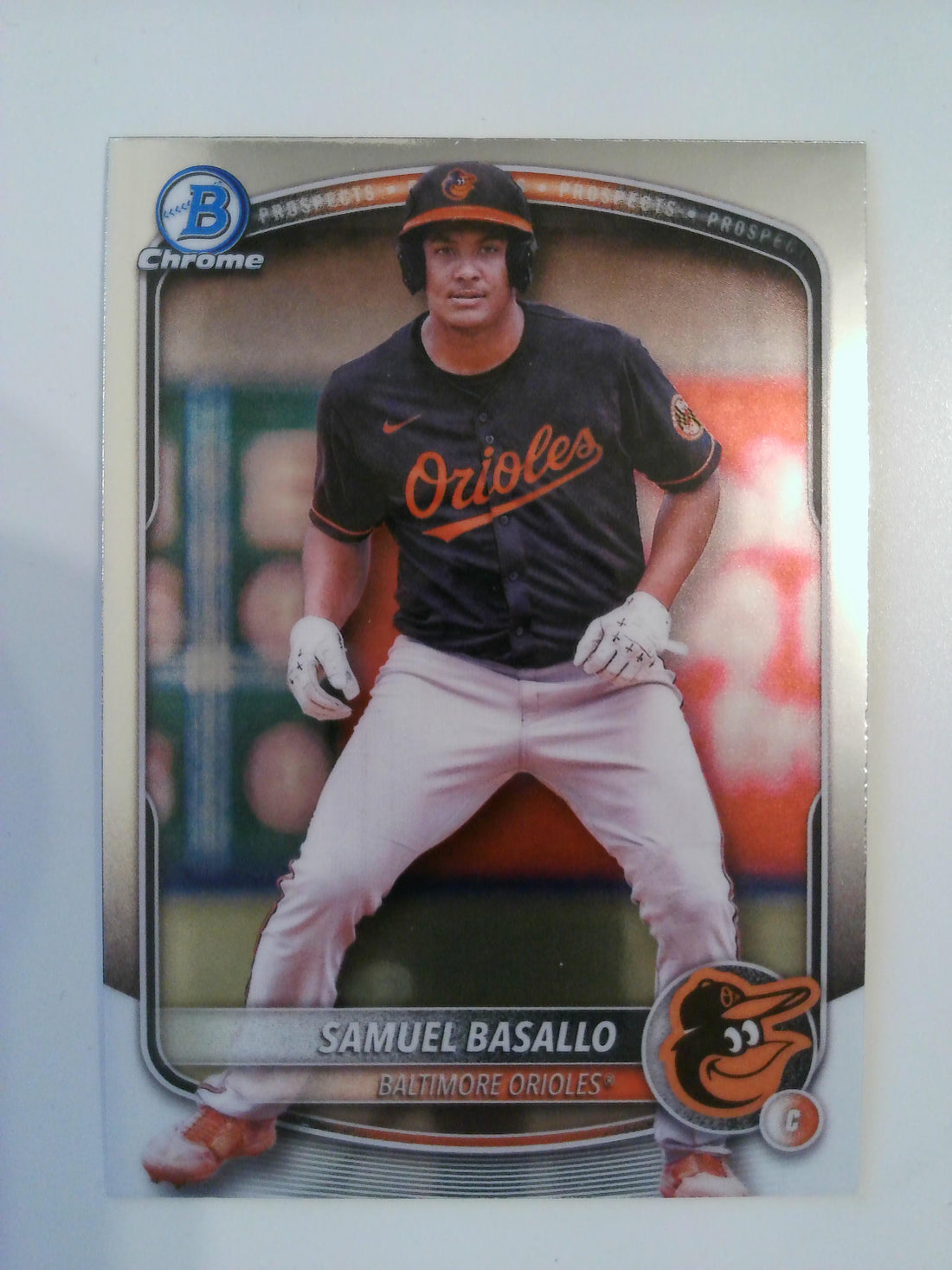 2025 Bowman Baseball Chrome Prospects Samuel Basallo #BCP-109