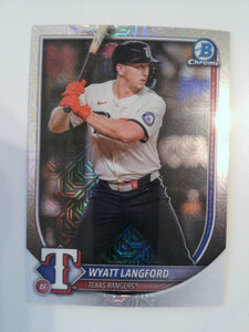 2025 Bowman Chrome Baseball Mojo Refractors Wyatt Langford #36