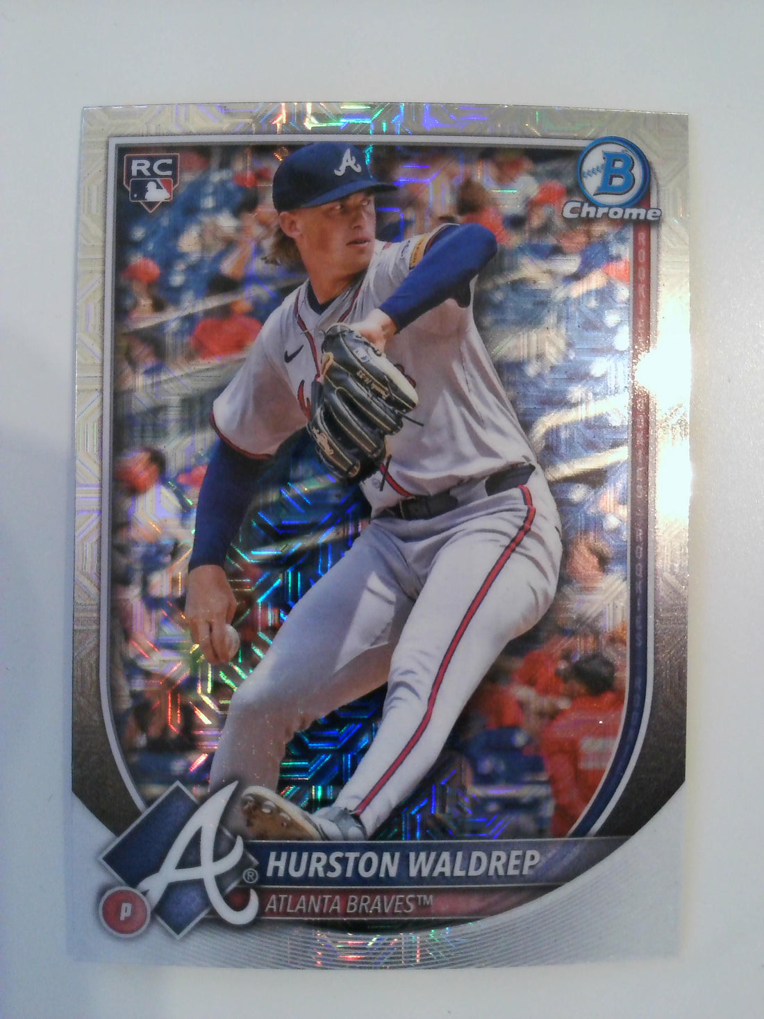 2025 Bowman Baseball Chrome Mojo Refractor Hurston Waldrep #61 Rookie