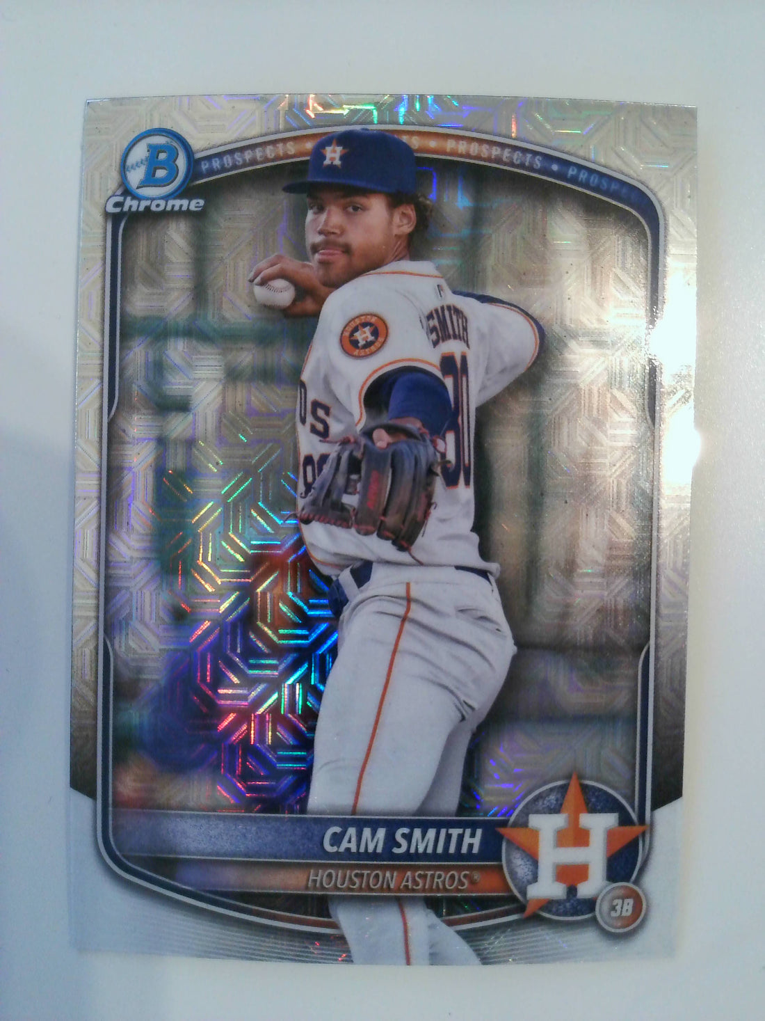 2025 Bowman Baseball Chrome Prospects Mojo Refractor Cam Smith #BCP-48