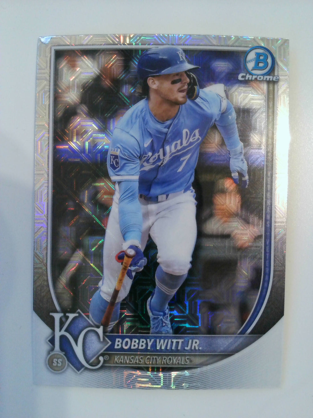 2025 Bowman Baseball Chrome Mojo Refractor Bobby Witt Jr. #7