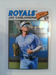 2026 Topps Heritage Baseball Chrome Jac Caglianone #136 Rookie