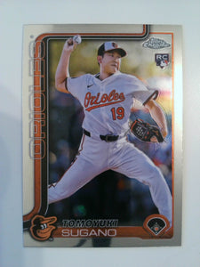 2025 Topps Chrome Baseball Tomoyuki Sugano #166 Rookie
