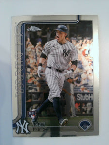 2025 Topps Chrome Baseball Ben Rice #139 Rookie