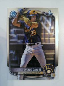 2025 Bowman Chrome Baseball Prospects Marco Dinges #BCP-183