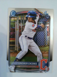 2025 Bowman Chrome Baseball Prospects Juneiker Caceres #BCP-231