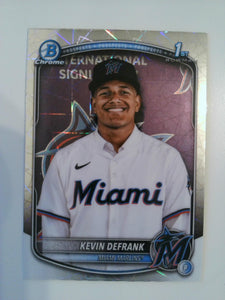 2025 Bowman Chrome Baseball Prospects Laser Kevin Defrank #BCP-205