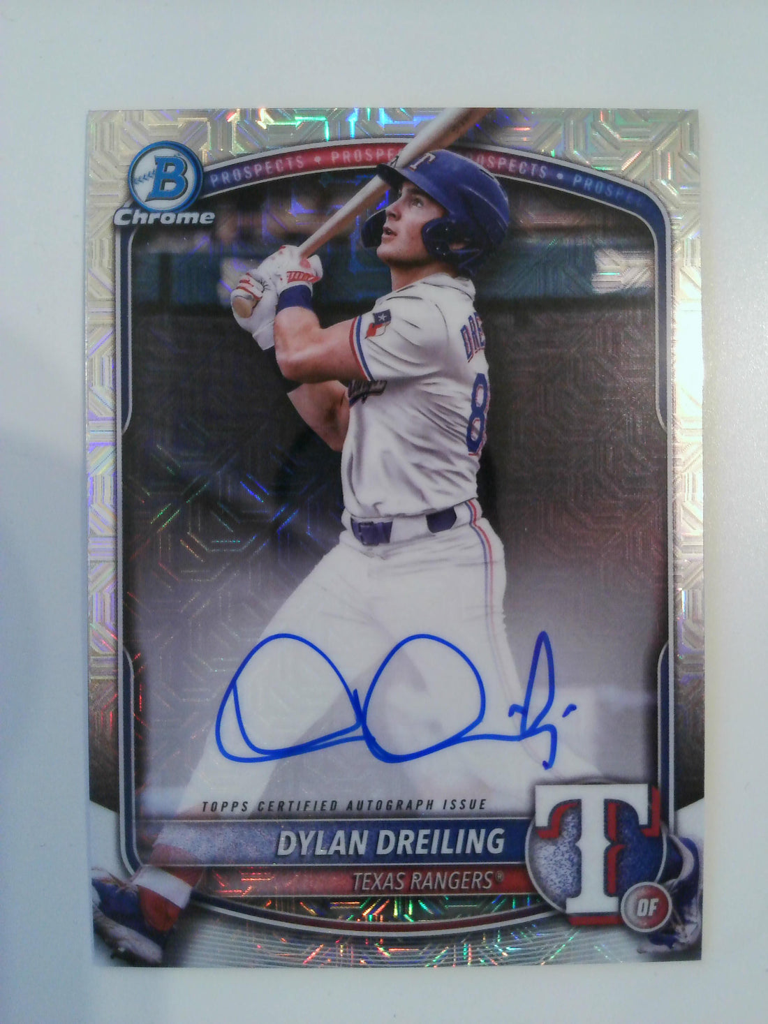 2025 Bowman Chrome Prospect Autographs Mega Mojo Dylan Dreiling #BMA-DDR