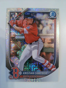 2025 Bowman Chrome Baseball Mojo Refractors Kristian Campbell #58 Rookie