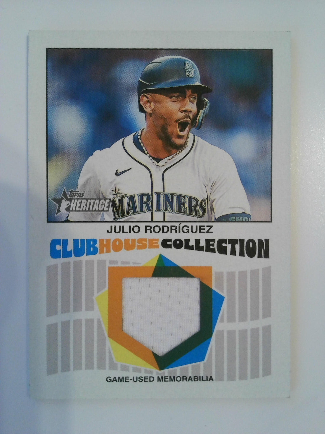 2026 Topps Heritage Clubhouse Collection Relics Julio Rodríguez #CCR-JR