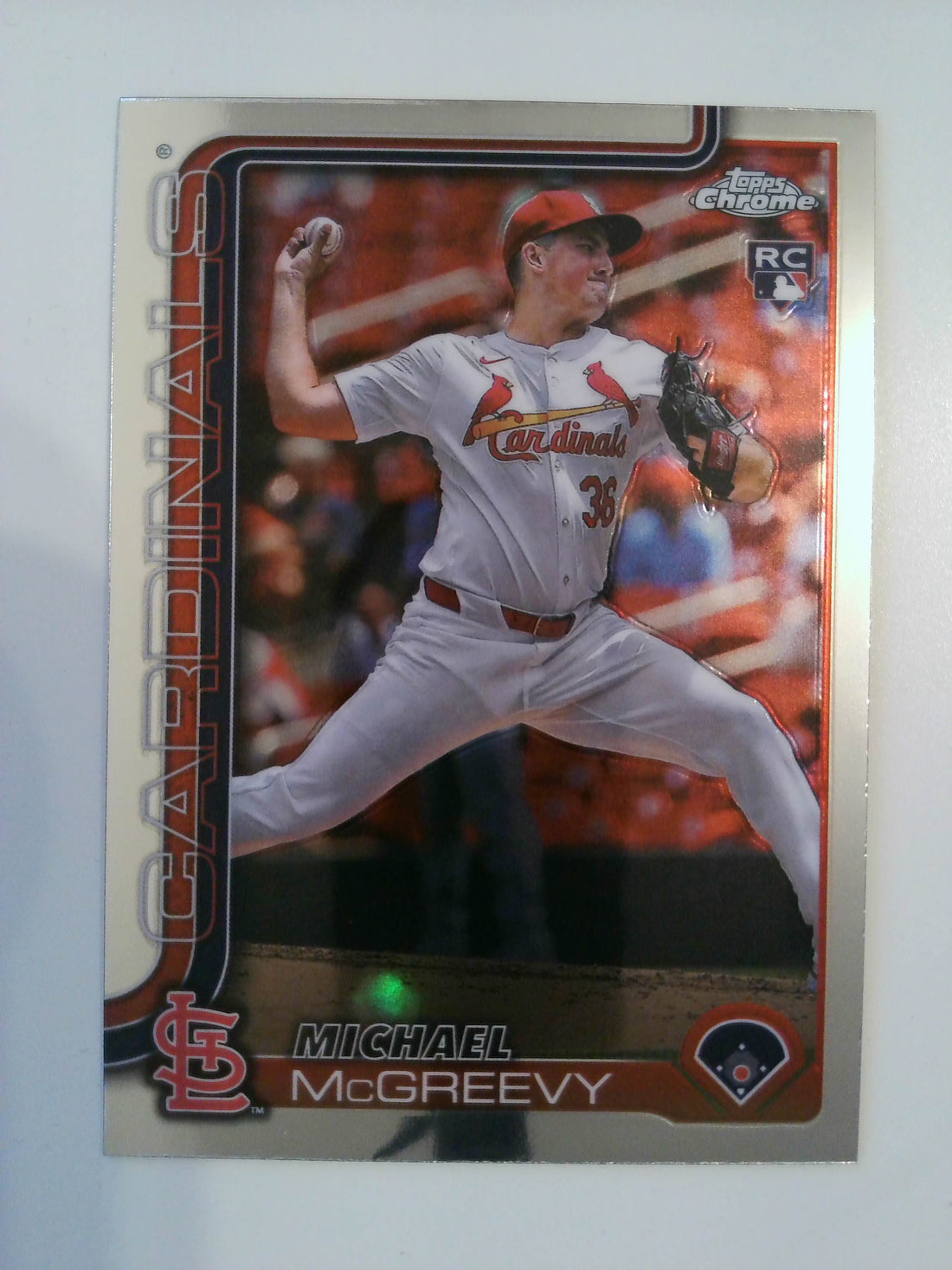 2025 Topps Chrome Baseball Michael McGreevy #29 Rookie
