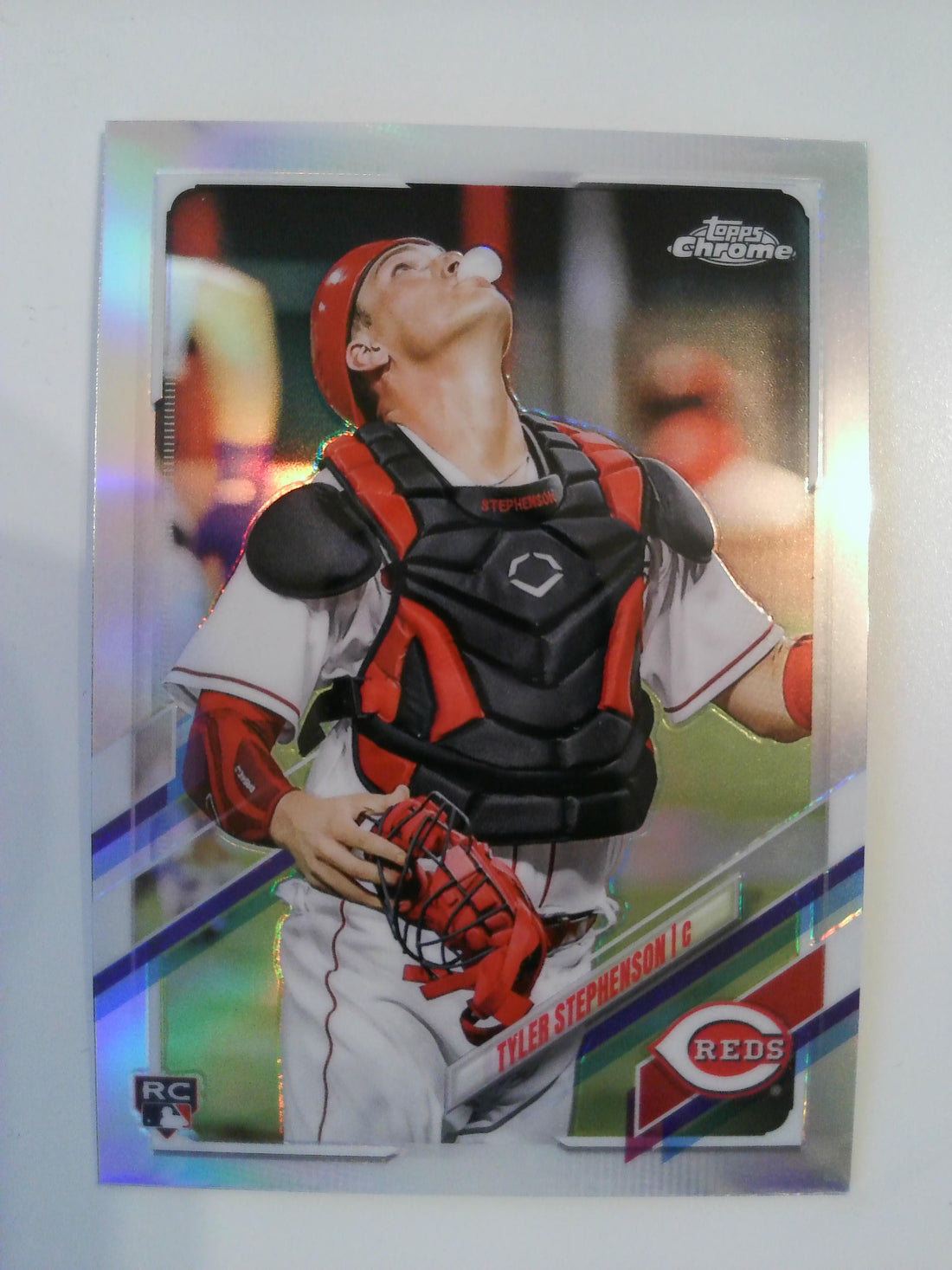 2021 Topps Chrome Baseball Refractor Tyler Stephenson #111 Rookie