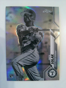 2020 Topps Chrome - Negative Refractor Baseball Nick Solak #33 Rookie