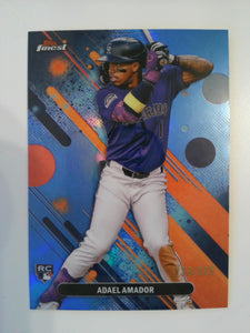 2025 Finest Baseball Sky Blue Refractors 133/325 Adael Amador #65 Rookie