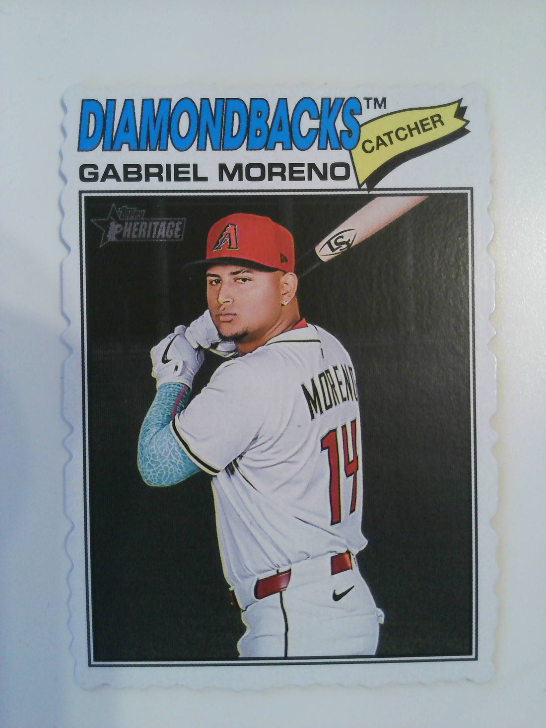 2026 Topps Heritage Baseball Deckle Edge Gabriel Moreno #361