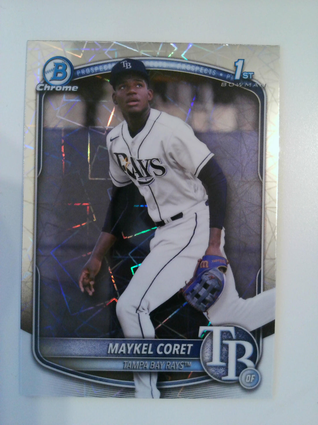 2025 Bowman Chrome Baseball Prospects Laser Maykel Coret #BCP-240