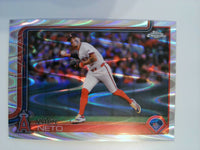 2025 Topps Chrome Baseball RayWave Refractors Zach Neto #211