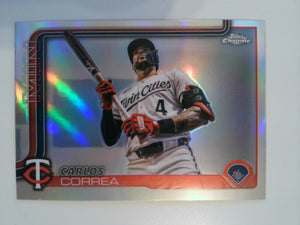 2025 Topps Chrome Baseball Carlos Correa #204b