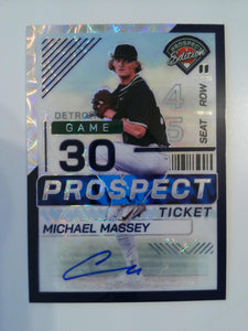 2024 Prospect Edition Purple Scope Signatures Holo 29/49 Michael Massey #50