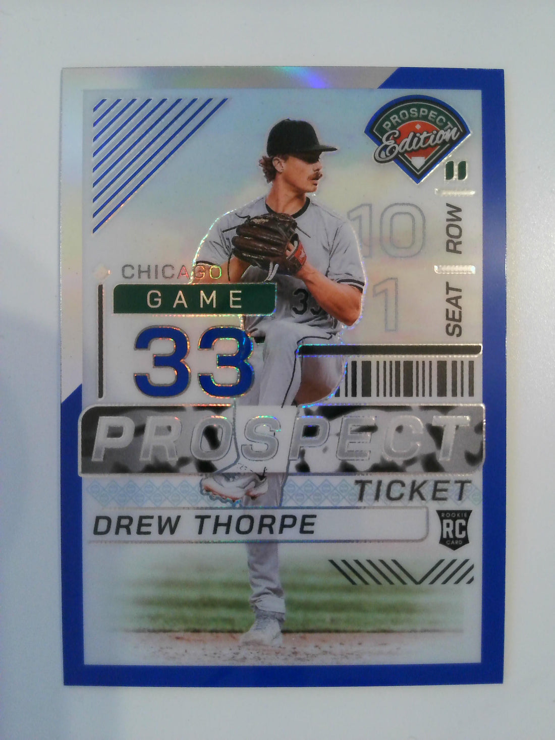 2024 Panini Prospect Edition Baseball Blue Holo 113/149 Drew Thorpe #174