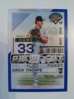 2024 Panini Prospect Edition Baseball Blue Holo 113/149 Drew Thorpe #174