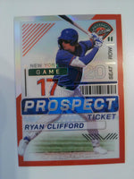 2024 Panini Prospect Edition Baseball Red Holo 102/199 Ryan Clifford #199