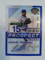 2024 Prospect Edition Blue Signatures Holo 017/149 Yanquiel Fernandez #141
