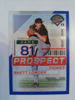 2024 Panini Prospect Edition Baseball Blue Holo 061/149 Rhett Lowder #179
