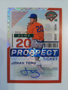 2024 Panini Prospect Edition Red Power Signatures Holo 14/99 Jonah Tong #67