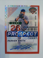 2024 Panini Prospect Edition Red Power Signatures Holo 54/99 Parker Smith #55
