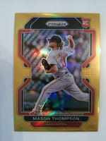 2022 Panini Prizm Baseball Gold Prizm 06/10 Mason Thompson #28 Rookie