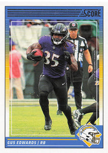 2024 Score Football Gus Edwards #20